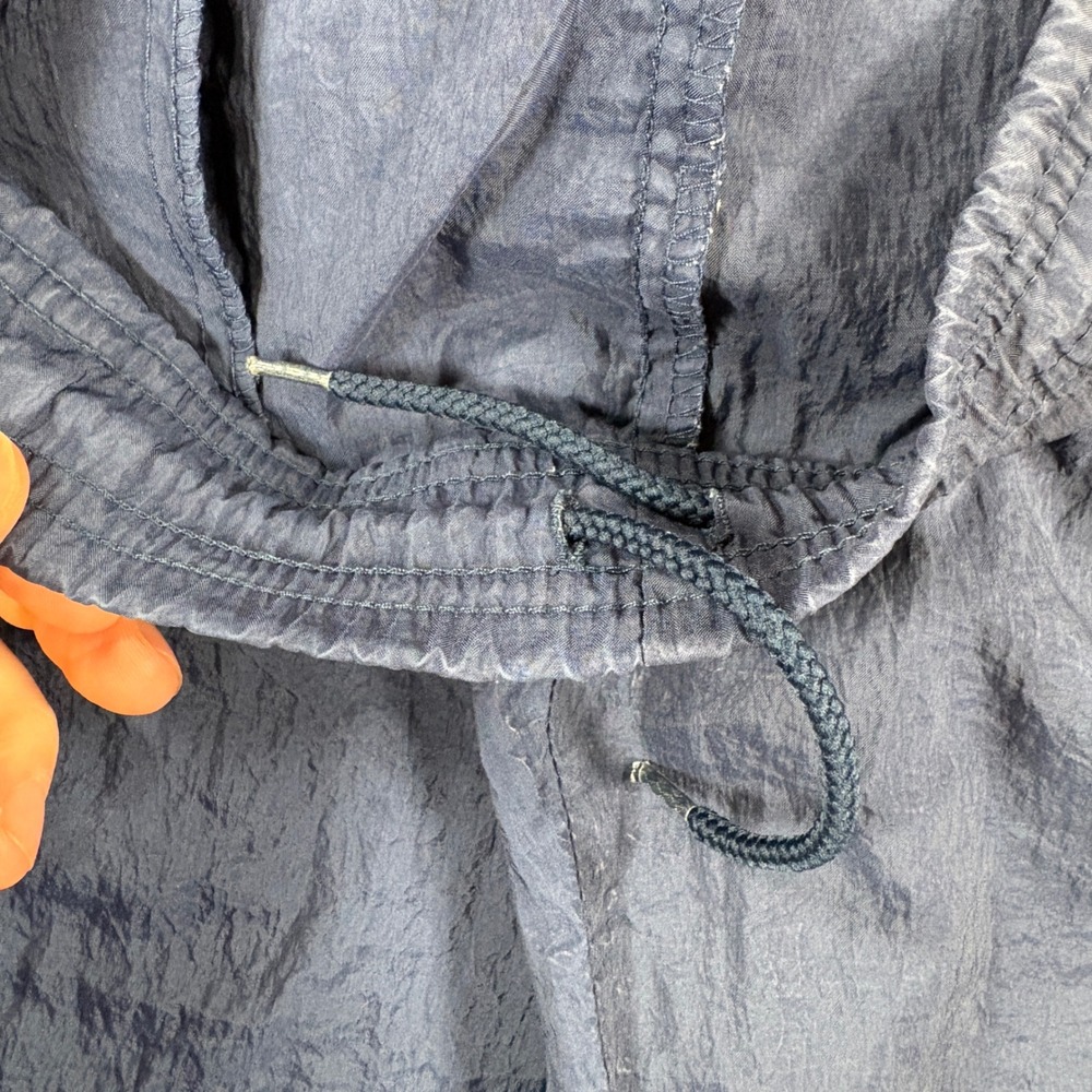 Nike Track Pants Mens Medium Blue Vintage Crinkle Nylon Windbreaker Zipper Cuffs - Picture 3 of 14
